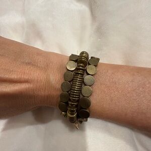 Serafina Gold Tone Bracelets